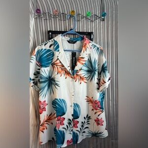 Allegra K Women’s Hawaiian blouse NWT